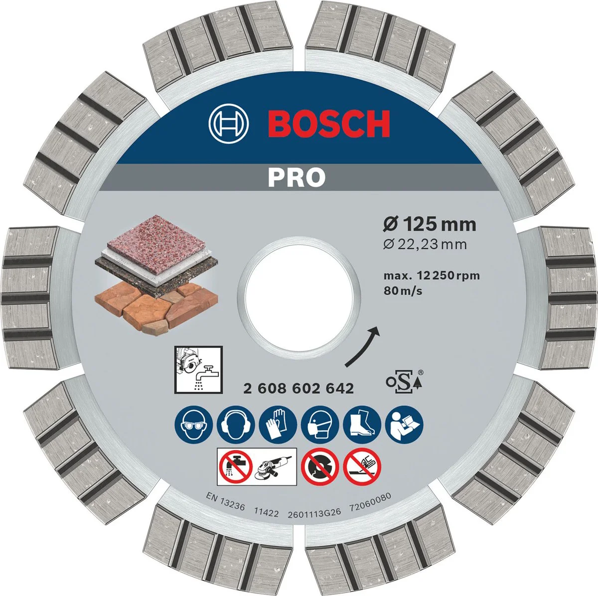 Bosch Professional Best for Stone Diamantdoorslijpschijf 125x22,23mm - 2608602642
