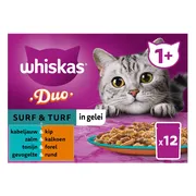 Whiskas Duo Adult Surf & Turf in Gelei Multipack 12 x 85 gr