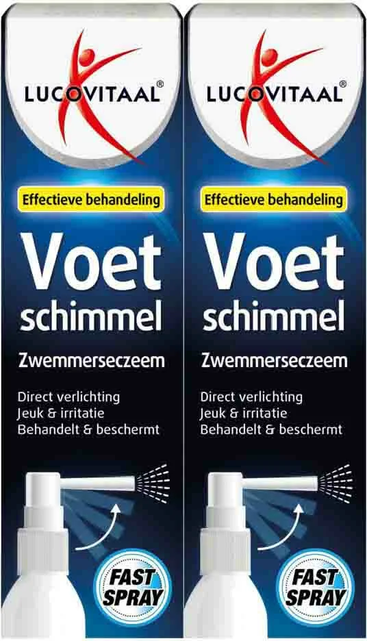2x Lucovitaal Voetschimmel Eczeem Spray 25 ml