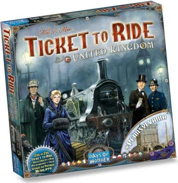 Days of Wonder - Ticket to Ride UK & Pennsylvania - Uitbreiding - Bordspel