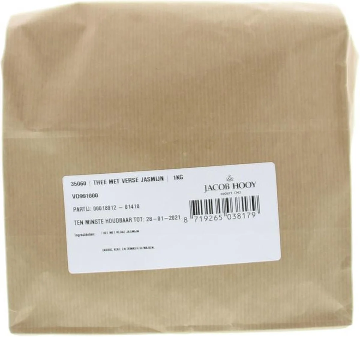 Jacob Hooy Losse Jasmijn Thee 1KG