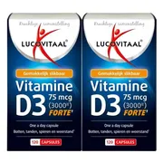 2x Lucovitaal Vitamine D3 75mcg Forte 120 capsules