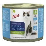 Prins NatureCare Kattenvoer Nat Kip & Garnaal 200 gr