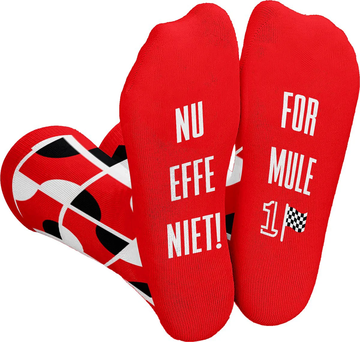 Silly Soles - Grappige Cadeaus FORMULE 1 Sokken - Cadeau voor Man Verjaardag - One Size Sokken met Tekst - Funny Huissokken Auto - Geschenk Heren, Vrouwen, Vader, Papa, Jongen, Originele Cadeautjes, Max Verstappen, Red Bull Racing