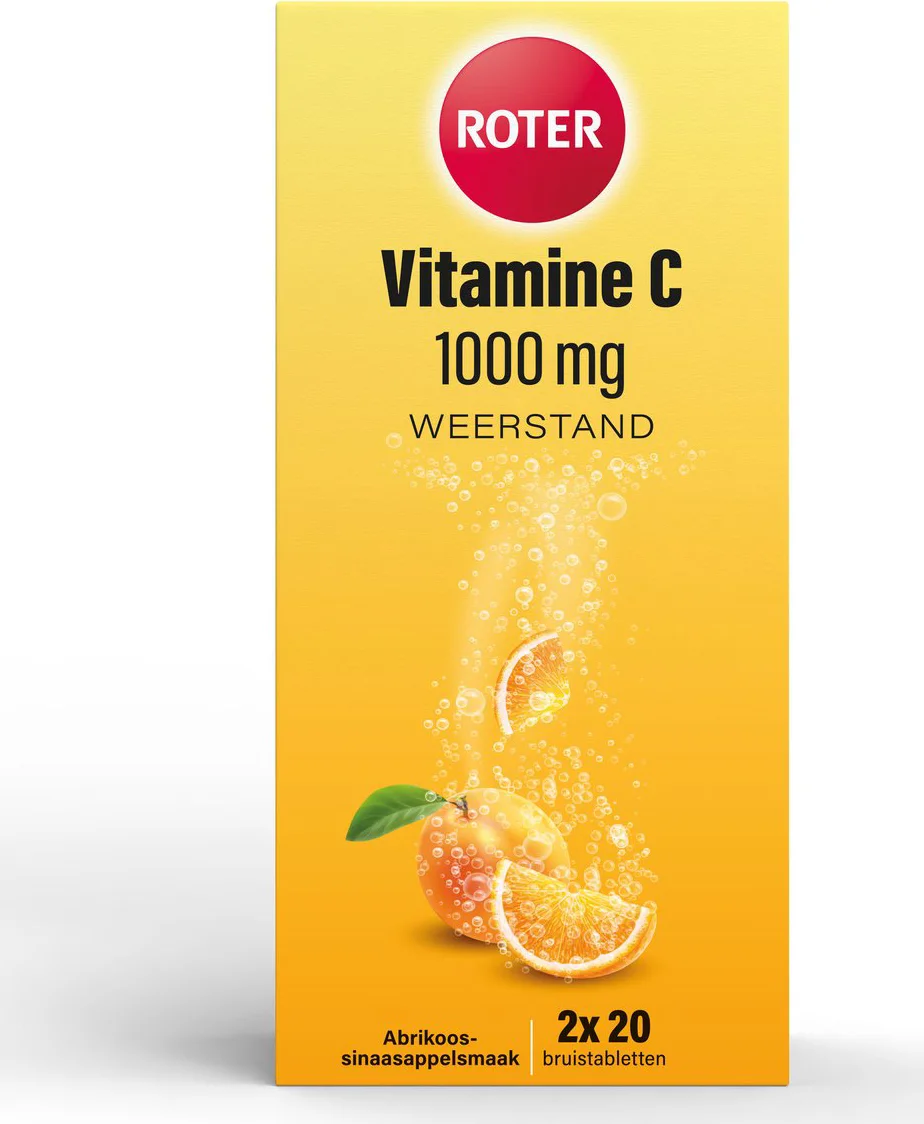 Roter Vitamine C Bruistabletten Sinaasappel Abrikoos 2 x 20 stuks