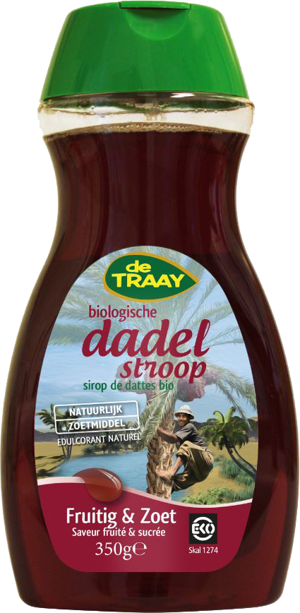 De Traay Dadelstroop Fruitig & Zoet EKO 350ML