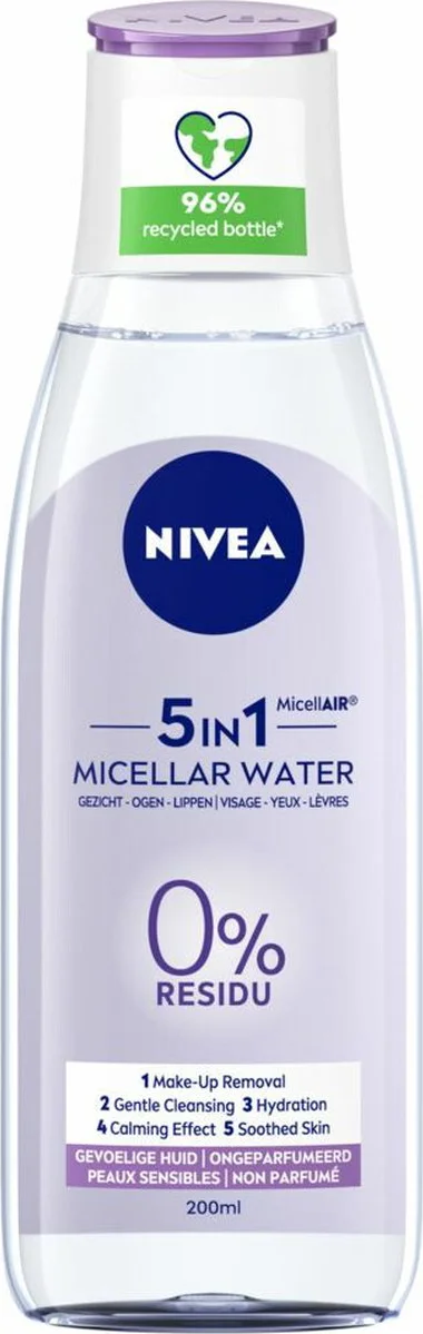 NIVEA 0% Residu Micellair Water Gevoelige Huid 200 ml
