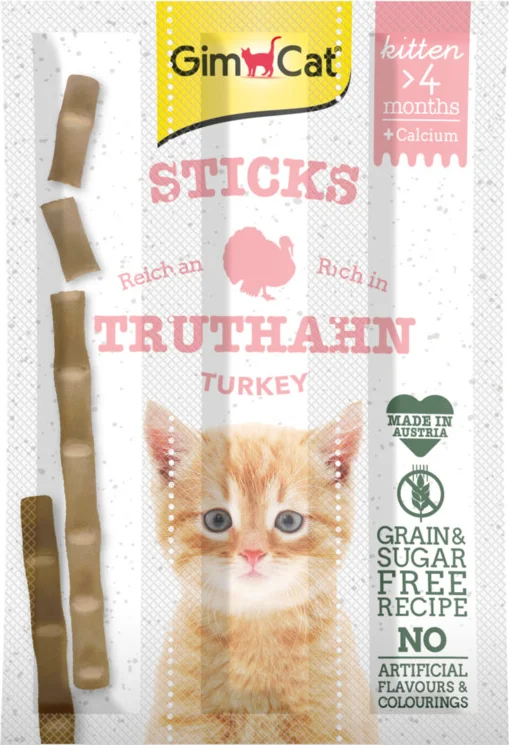GimCat Sticks Kitten Kalkoen 3 stuks