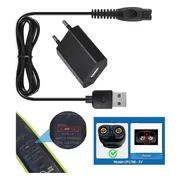 Oplader geschikt voor Philips OneBlade, Trimmers, Multigroom en Scheerapparaten – Vervangt CP1788 – Inclusief Adapter - 5V 1A -1 meter – Wereldwijde spanning (100-240V)