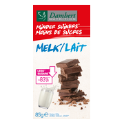 Damhert Minder Suikers Chocoladetablet Melk 85GR