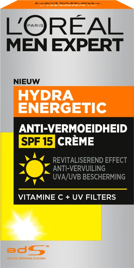 3x L'Oréal Men Expert Hydra Energetic SPF 15 Gezichtscrème 50 ml