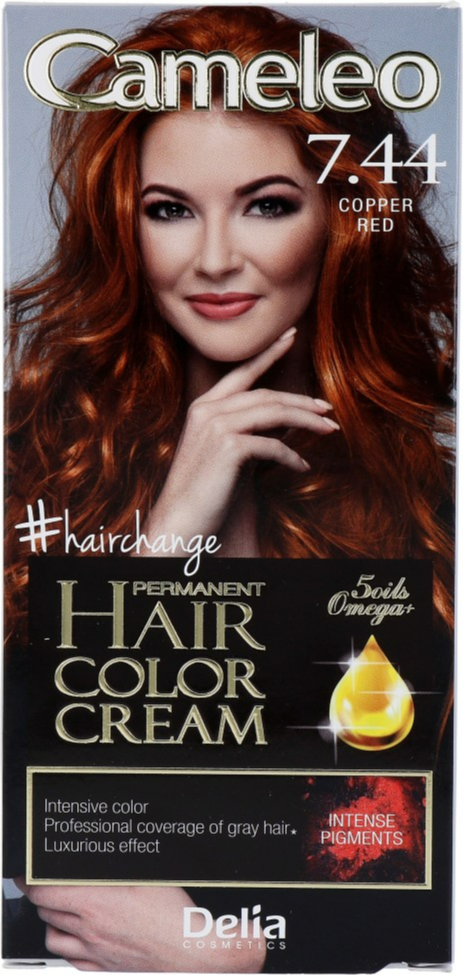 Cameleo Hair Color Cream 7.44 Copper Red