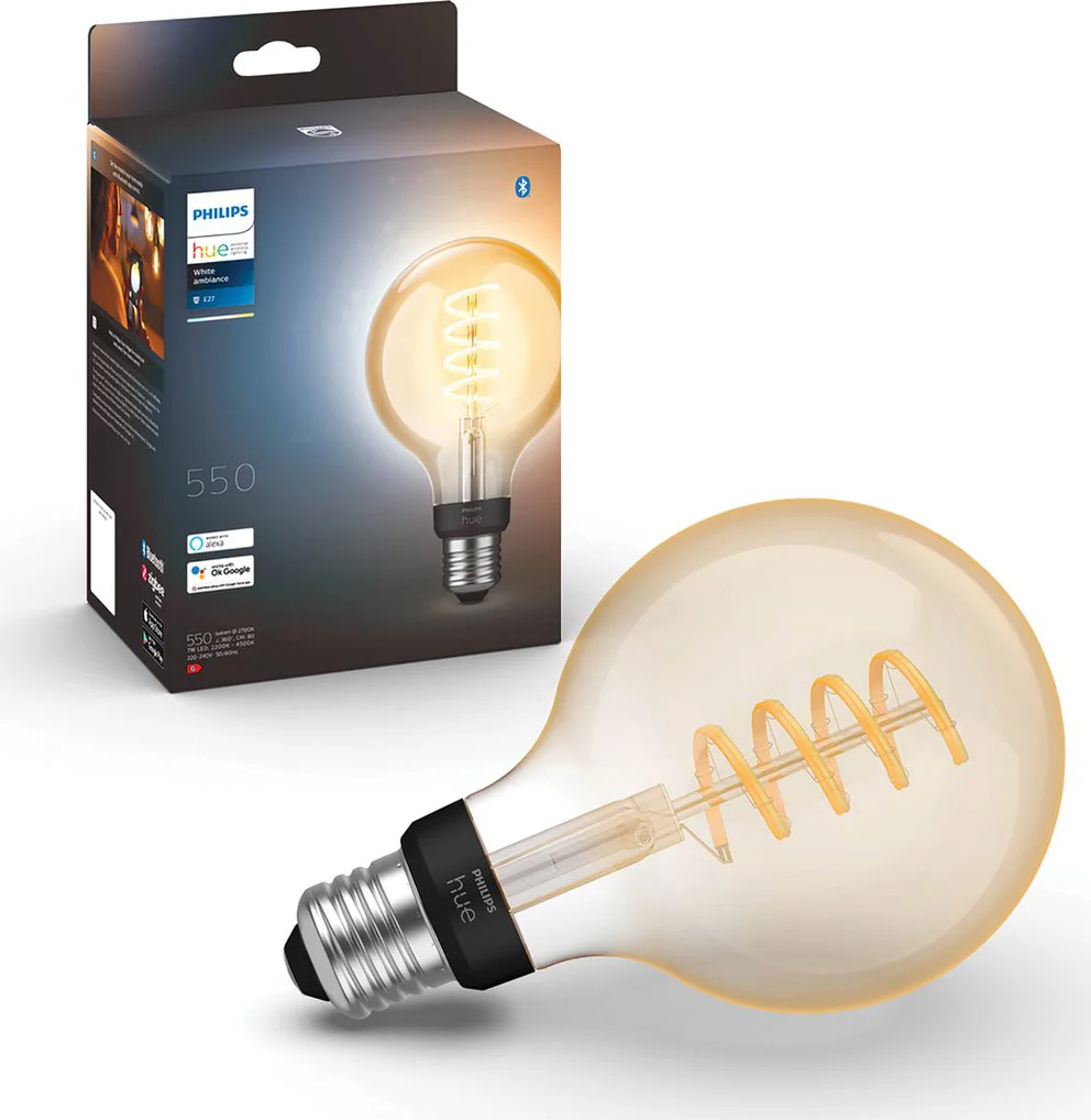Philips Hue Filamentlamp White Ambiance Globe E27