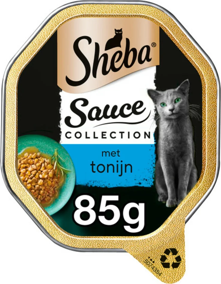 Sheba Kattenvoer Natvoer Sauce Lovers Tonijn 85 gr