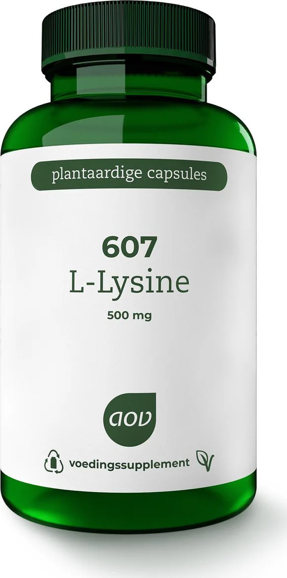 AOV 607 L- Lysine HCl 500mg Vegacaps 90VCP