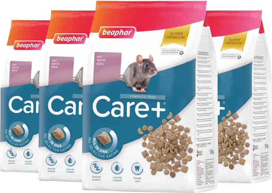 4x Beaphar Care+ Rat 1,5 kg