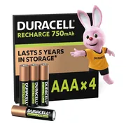 2x Duracell Oplaadbare Batterijen Plus AAA 4 stuks
