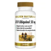 2x Golden Naturals Q10 Ubiquinol 50mg 60 vegacapsules