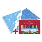 Faber-Castell kleurpotloden set - Castle - 36 stuks + A3 Kangaro schetsboek - FC-115886-A