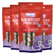 4x Braaaf Hondensnack Twister Double 12 cm 60 gr