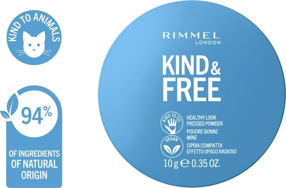 Rimmel KIND & FREE Vegan Pressed Powder 40 Tan
