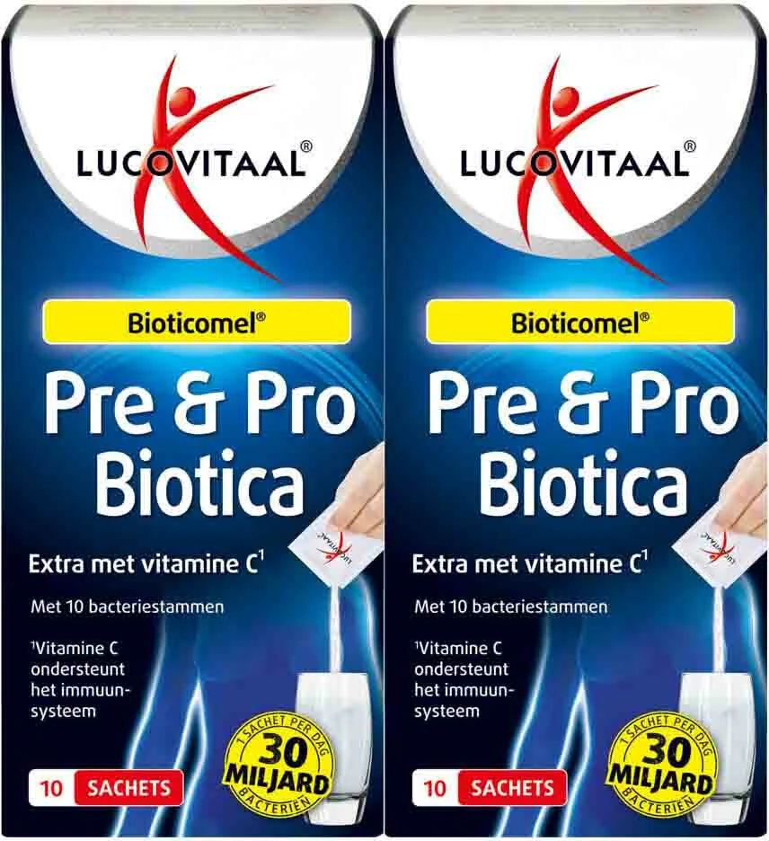 2x Lucovitaal Pre & Probiotica 10 sachets