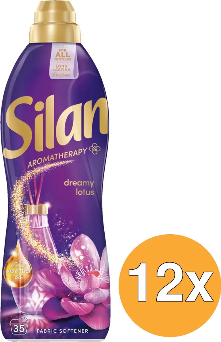 12x Silan Wasverzachter AT Dreamy Lotus 35 Wasbeurten 770 ml