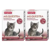 2x Beaphar Milquestra Ontworming Tabletten Kat 0,5 - 4 kg (ook kitten) 2 tabletten