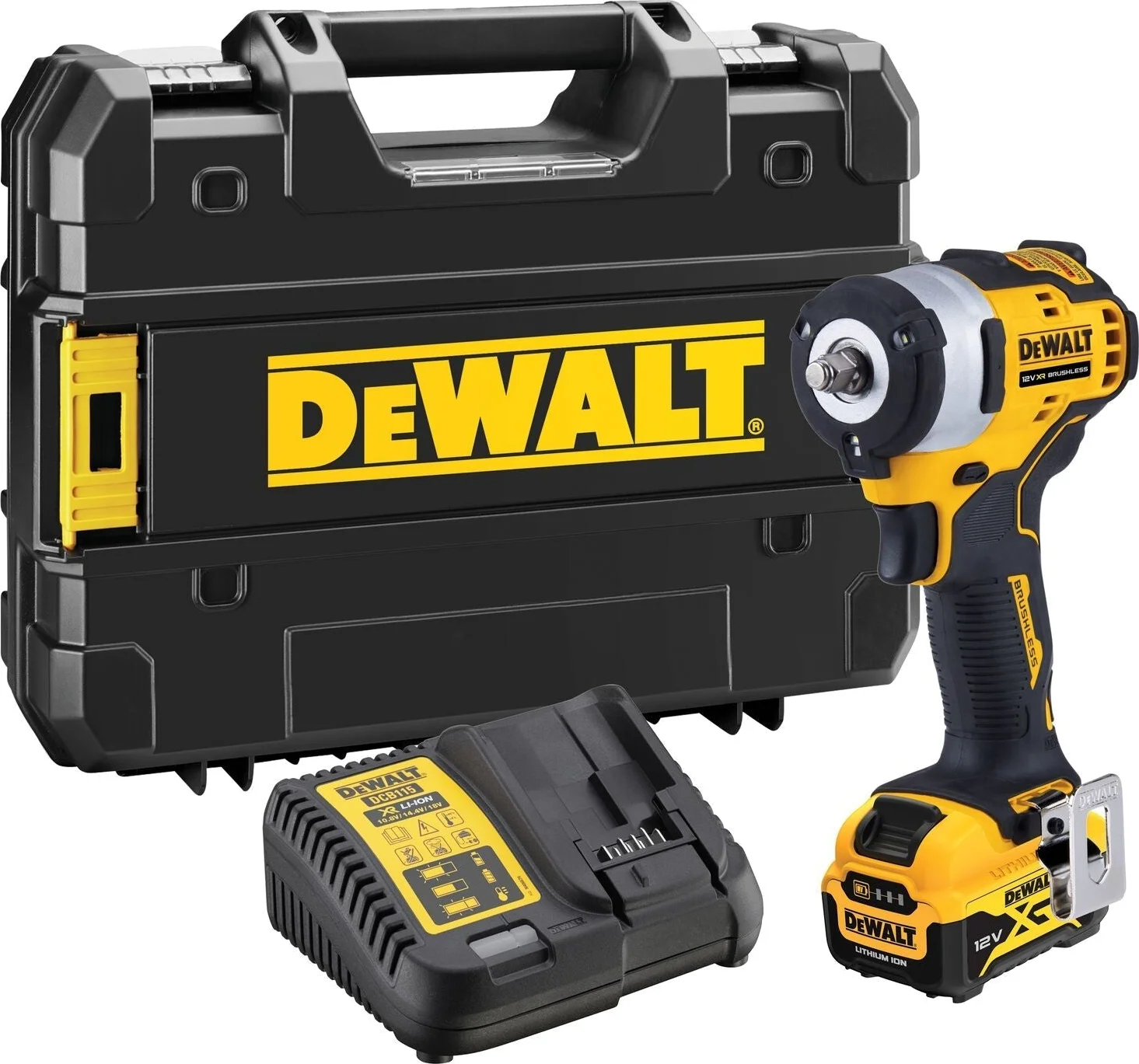 DeWALT DCF903P1 Accu slagmoersleutel 340Nm 3/8" frictiering 12V XR 5.0Ah in TSTAK