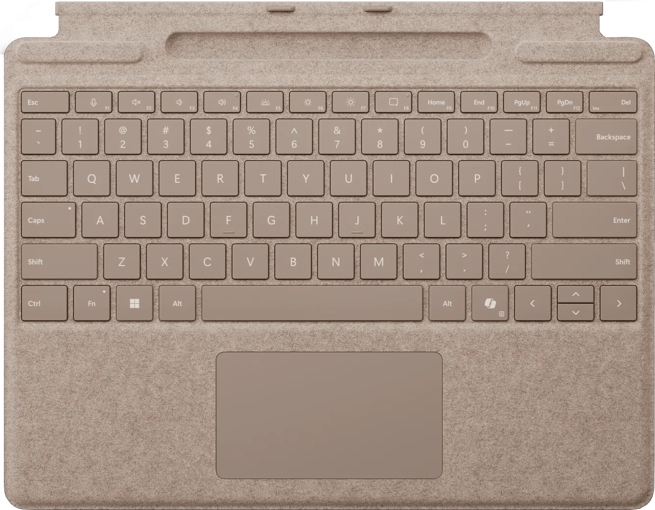 Microsoft Surface Pro 13 Inch Type Cover met penopslag Duinzand Qwerty