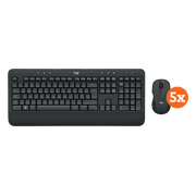 Logitech MK545 Draadloze Toetsenbord en Muis QWERTY 5-Pack