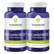2x Vitakruid B12 Combi 6000 met folaat en P-5-P 120 tabletten