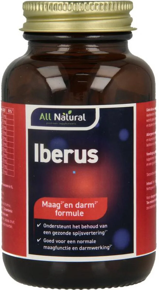 All Natural Iberus Maag en Darm Formule 60VCP