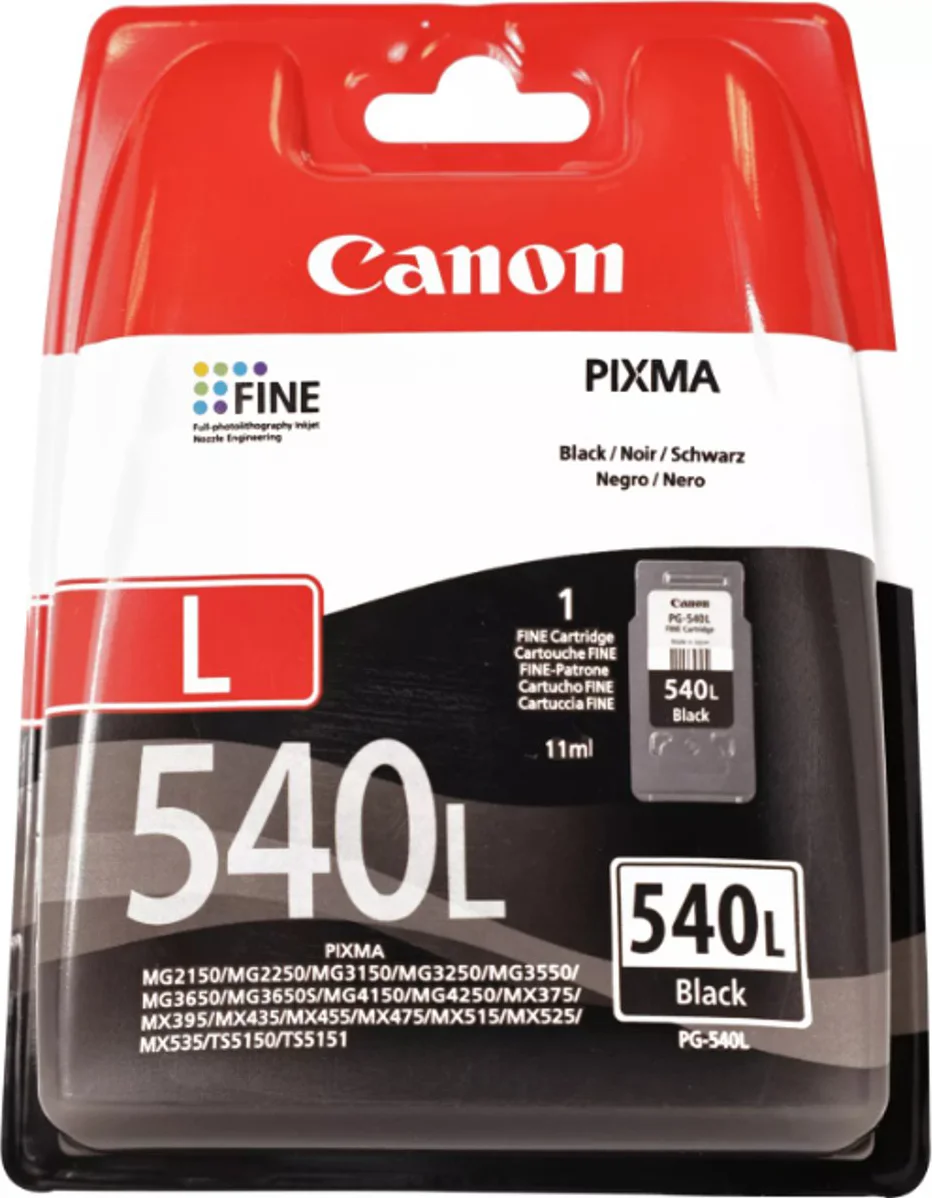 Canon PG-540L Cartridge Zwart