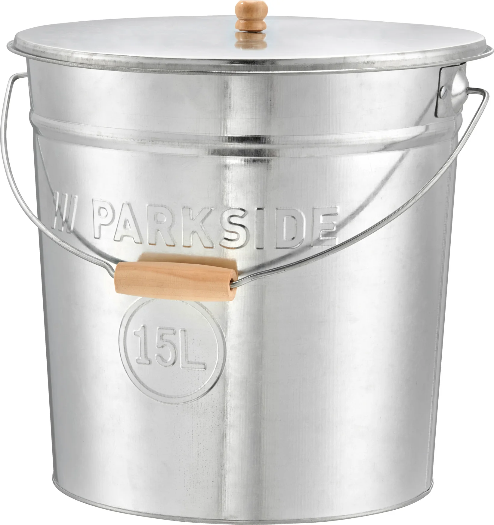 PARKSIDE Aschemmers, met deksel, 15 l. (gegalvaniseerd)