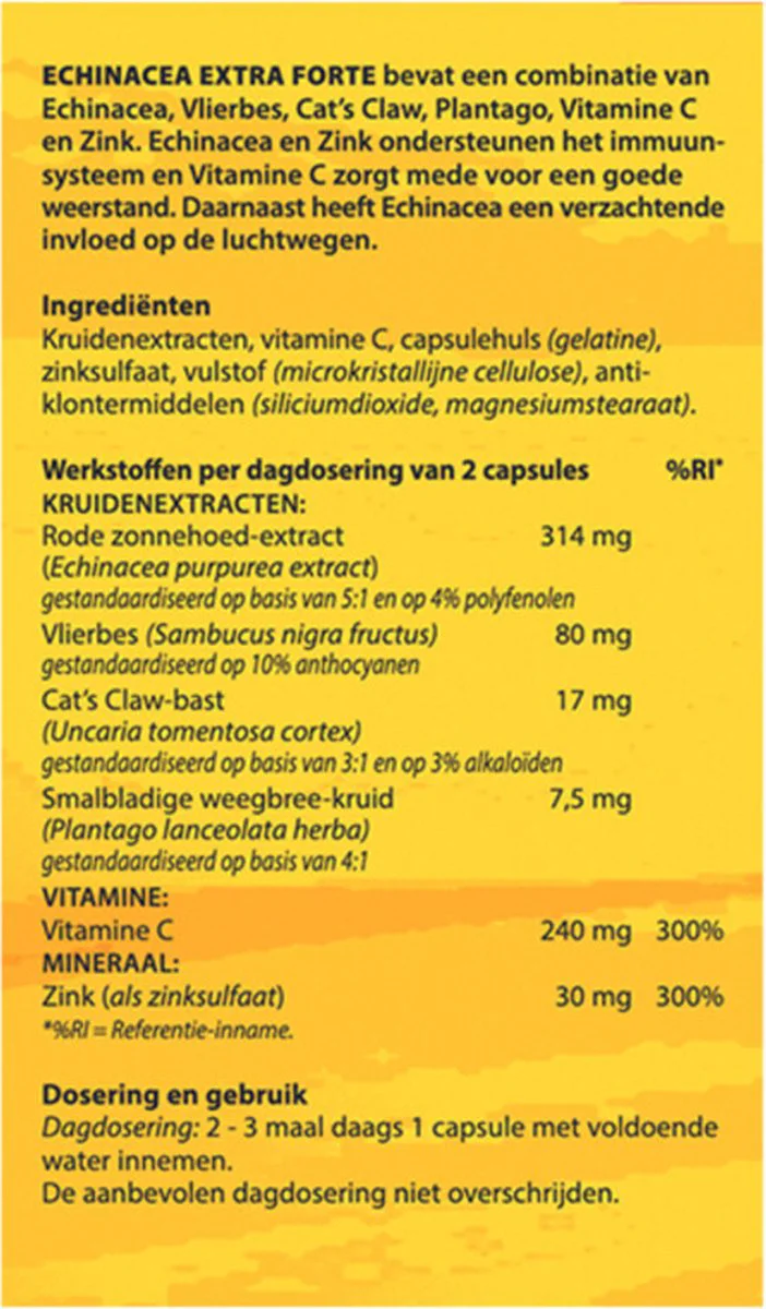 Bloem Echinacea Capsules 60CP