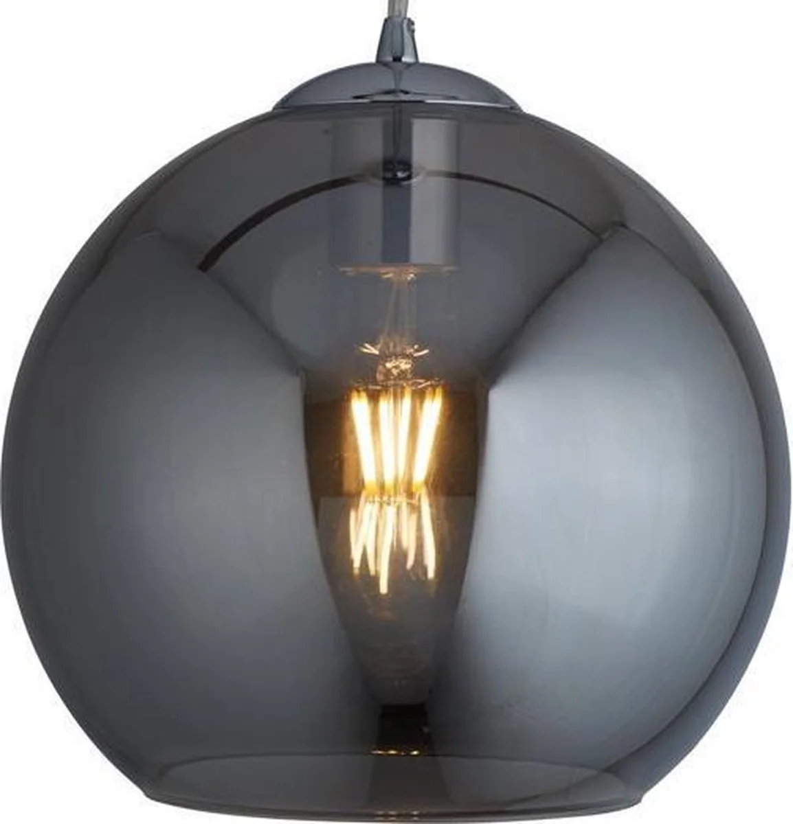 Searchlight Balls rookglas - Hanglamp - 1 Lichts - Smoke - Glasbol - 32cm