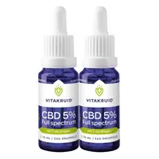 2x Vitakruid CBD Olie 5% Full Spectrum 10 ml