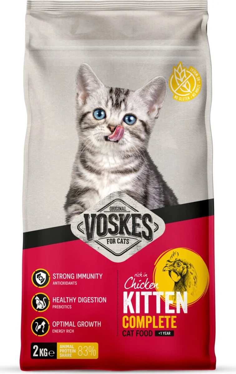 Voskes Kattenbrokken Kitten Kip 2 kg