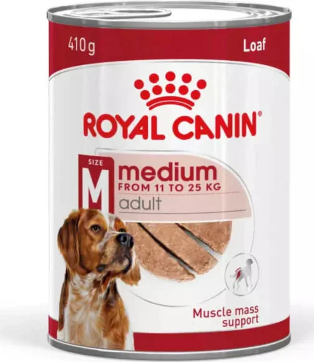 12x Royal Canin Medium Adult Hondenvoer Nat 410 gr