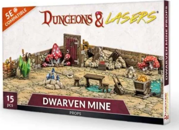 Dungeon & Lasers Dwarven Mine Props
