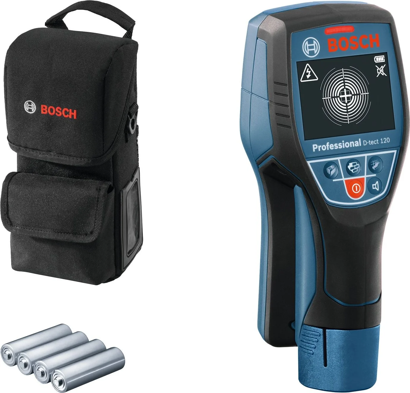 Bosch Professional D-TECT 120 Accu muurscanner 120mm 12V Basic Body met batterijen in beschermtas - 0601081303