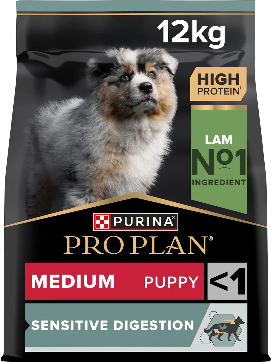Pro Plan Hondenvoer Droog Puppy Medium Sensitive Digestion Lam 12 kg