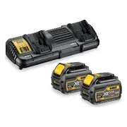DeWALT DCB132T2 Starterset 2x DCB546 Accu 6.0Ah 54V XR FlexVolt + Dubbellader DCB132