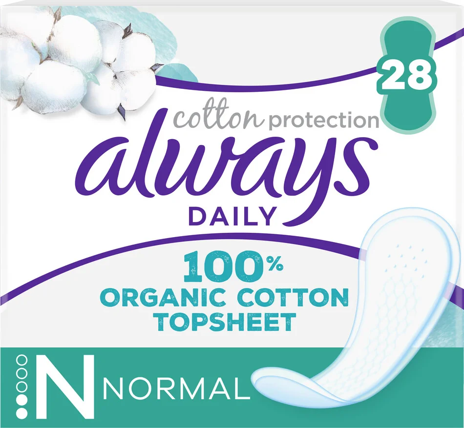 Always Dailies Inlegkruisjes Cotton Protection Normal 28 stuks