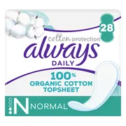Always Dailies Inlegkruisjes Cotton Protection Normal 28 stuks
