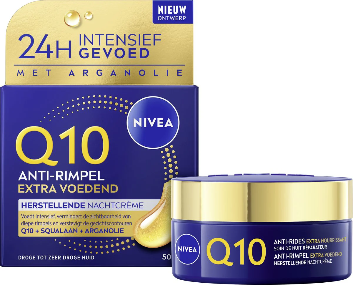 Nivea Q10 Power Anti-Rimpel + Extra Voedende Nachtcrème 50ML