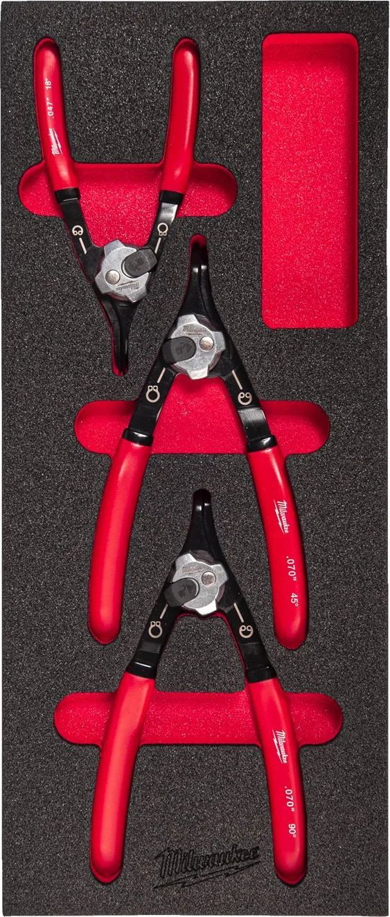 Milwaukee TOOLGUARD™ Foam inlay borgeveertangenset 3-delig - 4932493632
