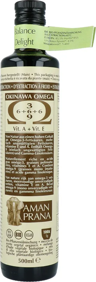 Aman Prana Okinawa Omega Plantaardige Olie 500ML