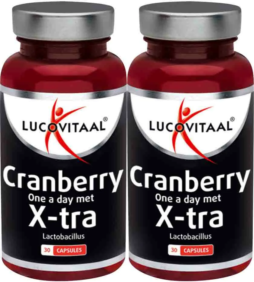 2x Lucovitaal Cranberry X-tra 30 capsules
